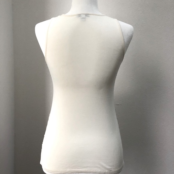 Express - Embroidered Off White Top - Picture 4 of 5